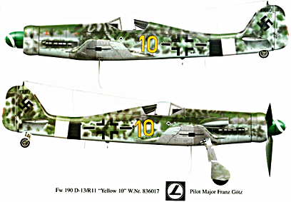EF 2 Yellow 10 The story of the urtra-rare Fw 190 D 13