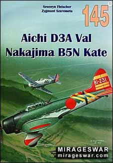 Wydawnictwo Militaria 145 - Aichi D3A Val Nakajima B5N Kate