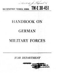Handbook on German Military Forces (1945)