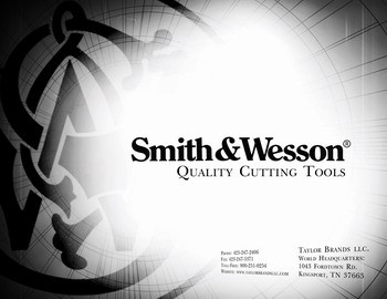 Smith & Wesson - Quality Cutting Tools 2009 [Taylor Brands LLC]