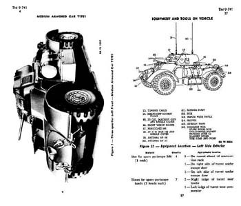 Medium Armored Car T17E1 [Technical Manual TM 9-741]
