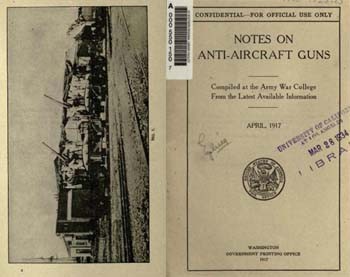 Notes on anti-aircraft guns [War Department 1917]