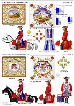 Standarts and uniforms of the French cavalry under Louis XIV 1688-1714