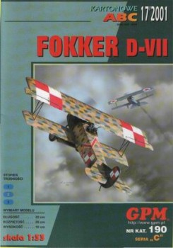 Kartonowe ABC 2001 17, Fokker D.VII