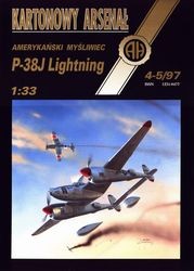 P-38J Ligting-Halinski Kartonowy Arsenal (4-5`1997)