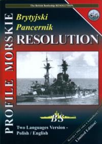 Profile Morskie 54 Brytyjski Pancernik Resolution - The British Battleship Resolution