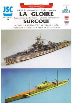 JSC 74 (02-2004) - cruiser La Gloire & submarine Surcouf
