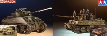 Dragon/Tamiya - Sherman Firefly Vc/Tiger I Late Version (1:35) [Tamiya video]