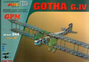 Kartonowe ABC 2006 1 - Gotha G.IV