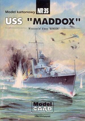 ModelCard 35 - USS "Maddox"