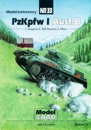 ModelCard 33 - Pz.Kpfw. I Ausf. B