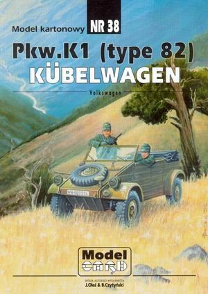 ModelCard 38 - Volkswagen Pkw.K1 (type 82) Kubelwagen