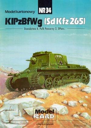 ModelCard 34 - Kl.Pz.Bf.Wg (Sd.Kfz. 265)