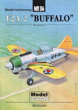 ModelCard 36 - Brewester F2A-2 "Buffalo"