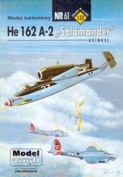 ModelCard 61 - Heinkel He-162A-2 "Salamander"