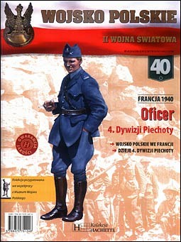 Oficer 4.Dywizji Piechoty Francja 1940 (Wojsko Polskie II Wojna Swiatowa  40)