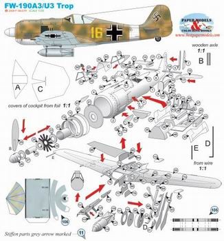 Paper Models - Fw-190A3/U3 Trop