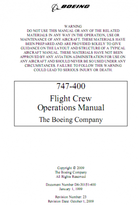 Boeing 747-400 Flight Crew Operations Manual