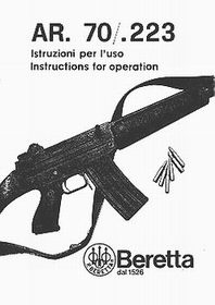 Beretta AR. 70/.223 Istruzioni per l'uso [Manualo dal 1526]