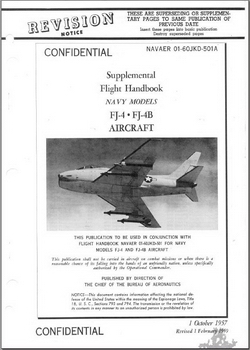 Navaer 01-60JKD-501A Supplemental Flight Handbooks FJ-4 and FJ4-B