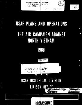 USAF Plans and Operations.  Air Campaign Against North Vietnam  1966