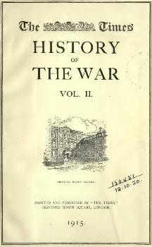 The Times history of the war.  Volume 2