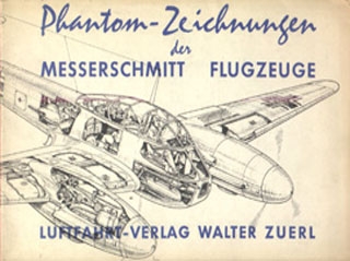 Phantom-Zeichnungen der Messerschmitt Flugzeuge