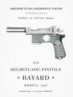 Die Selbstlade-Pistole Bayard Modell 1908