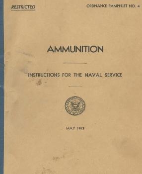 Ammunition, Instruction for The Naval Service