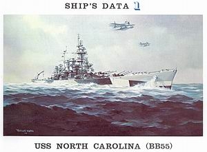 USS North Carolina (BB55) (Ships Data 1)