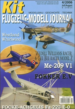 Kit Flugzeug-Modell Journal 4 - 2006