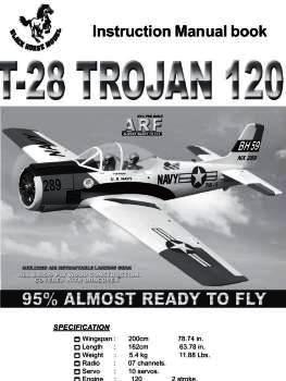Instruction Manual Book  T-28 Trojan 120
