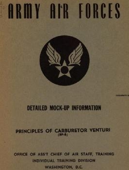 Detailed Mock-up Information. Part 5 - Principles of Carburetor Venturi