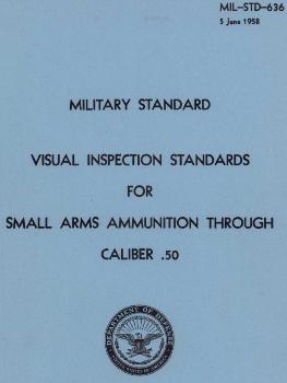 Military Standard - Visual Inspection Standards for Small Arms Ammunition Through Caliber 50