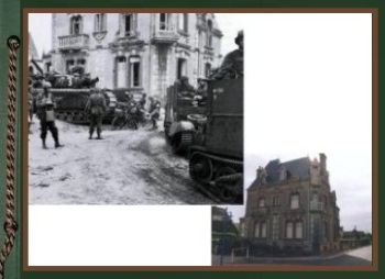 Normandy during WWII and now 
