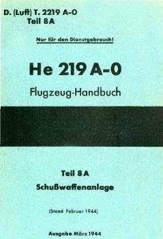 Heinkel He 219A-0 Flugzeug-Handbuch, Teil 8A