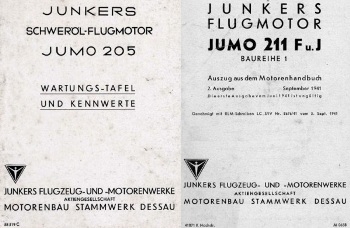 Junkers Flugmotor: Jumo 205, Jumo 211 A, Jumo 211 F u. J 