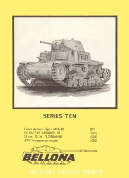 Bellona Military Vehicle Prints: series ten