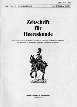 Zeitschrift fur Heereskunde 356/357
