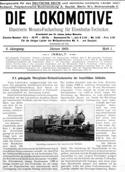 Die Lokomotive II.Jaghrgang (1905)