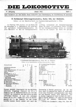 Die Lokomotive 19.Jaghrgang (1922)