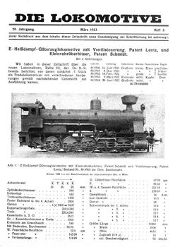 Die Lokomotive 20.Jaghrgang (1923)