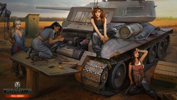 Girls and Tanks. Artworks by Nikita Bolyakov. Part 2