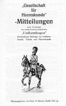Gesellschaft fur Heereskunde - Mitteilungen 1-24