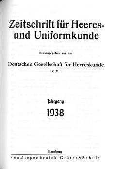 Zeitschrift fur Heeres- und Uniformkunde 103-106