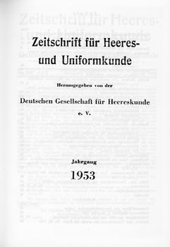 Zeitschrift fur Heeres- und Uniformkunde 128-133