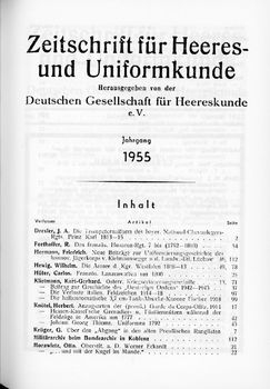 Zeitschrift fur Heeres- und Uniformkunde 140-145