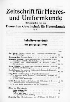 Zeitschrift fur Heeres- und Uniformkunde 146-151