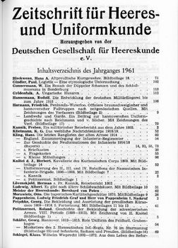 Zeitschrift fur Heeres- und Uniformkunde 173-178