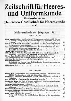 Zeitschrift fur Heeres- und Uniformkunde 179-184
